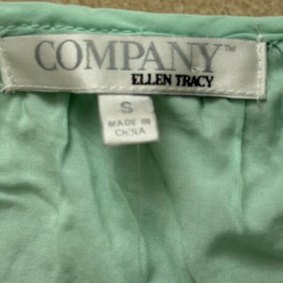 NEW Ellen Tracey Sweater Women's Size Small Mint Green Lightweight Layered VNeck - Picture 7 of 8